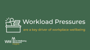 Workload pressures are a key driver of workplace wellbeing